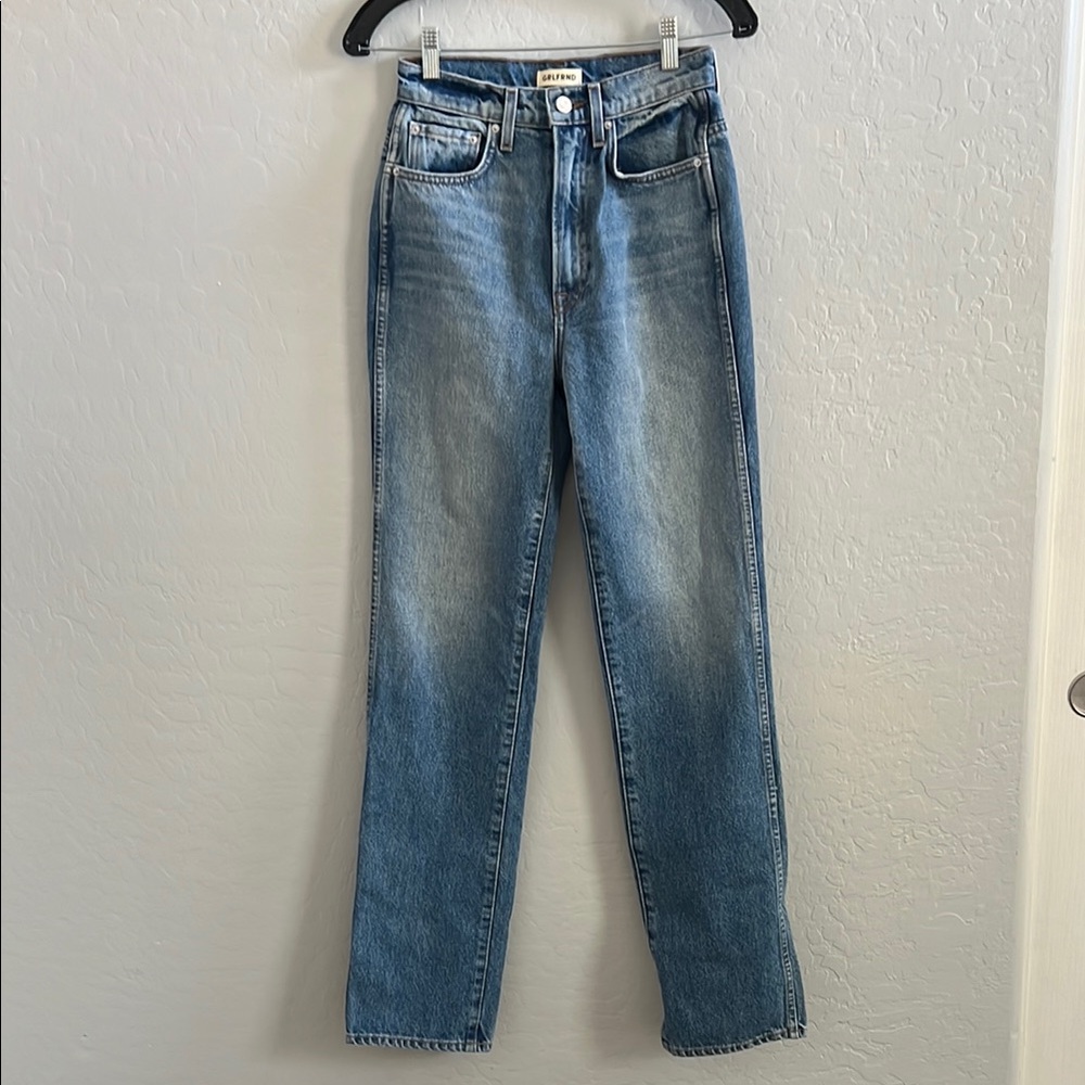 GRLFRND Women's Sarah cut Straight Leg Jeans in Lenox hill